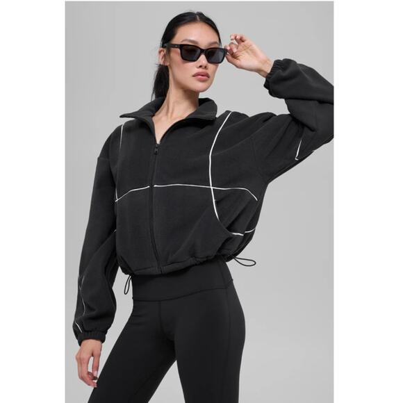 Alo Polar Fleece Game Time Full Zip Jacket Size Small NWT - Picture 1 of 4